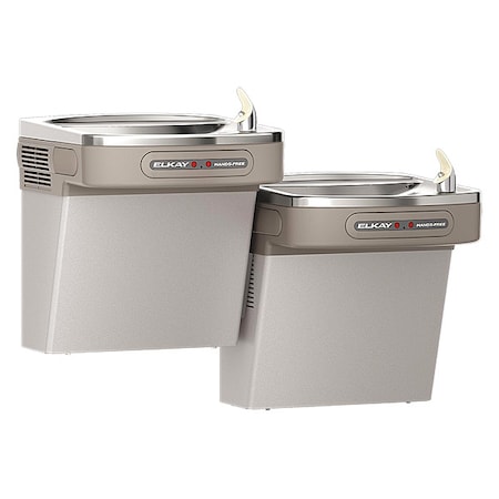 Dual Hands-free Activation Bi-level ADA Cooler Non-filtered Refrigerated Light Gray MPN:EZOOSTL8LC