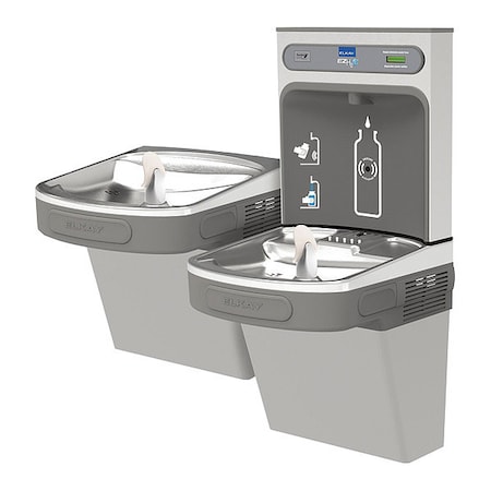 EZH2O-Bot Fll Statn/Vrstl Cooler, Lt Gry 2 Levels, Light Gray Granite, Indoor MPN:EZSTLDDWSLK