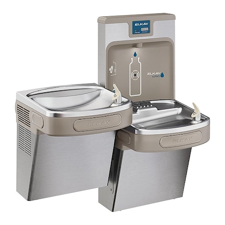 Drinking Fountain with Bottle Filler On-Wall Mount, 2 Levels, Silver, Indoor MPN:LZSTL8WSSP