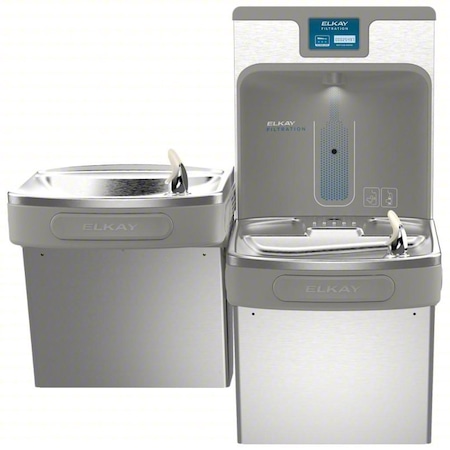 Bi-LevelFountainw/BottleFiller, 391/2inH MPN:LZSTL8WSSP-W1