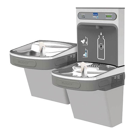 Bottle Fill Station, 2-Lvl Cooler, Fltrd 2 Levels, Light Gray Granite, Indoor MPN:LZSTLDDWSLK