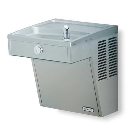 On-Wall Single Drinking Fountain, 1 Level, 18 1/2 in D, 20 5/8 in H, 18 in W MPN:VRC8S