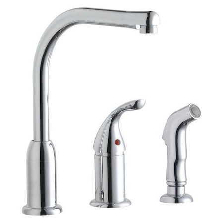 Single Lever Kitchen Faucet, Remote Lever Handle, 3 Hole Residential / Commercial MPN:LK3001CR