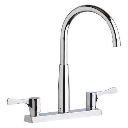 Faucet, Sensor Scrub/Handwash, Deck Mount, Lever Handle, 8