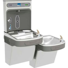 Elkay EZSTL8WSSK ezH2O Bi-Level Bottle Filling Station Refrigerated Non-Filtered Stainless Steel EZSTL8WSSK