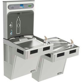 Elkay LMABFTL8WSSK ezH2O Bottle Filling Station Bi-Level ADA Cooler Filtered Refrig Stainless LMABFTL8WSSK