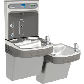 Elkay LZSTL8WSVRLK Water Refilling Station Wall Mount Bi-Level Light Gray LZSTL8WSVRLKN