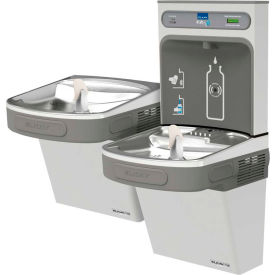 Elkay LZSTLG8WSSK EZH2O Water Bottle Refilling Station Bi-Level Green ADA Cooler Filtered SS LZSTLG8WSSK