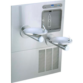Elkay LZWS-LRPBM28K EZH2O Water Bottle Refilling Station W/Refrig. SwirlFlo Fountain Filtered SS LZWS-LRPBM28K