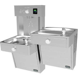 Elkay VRCTLR8WSK ezH2O Vandal Resistant Bi-Level Water Bottle Filling Station Stainless Steel VRCTLR8WSK