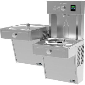 Elkay VRCTLRDDWSK Vandal-Resistant EZH2O Water Bottle Refilling Station Bi-Level Non Refrig SS VRCTLRDDWSK