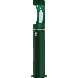 Elkay LK4400BF Outdoor Tubular Pedestal Bottle Filling Station Evergreen LK4400BFEVG