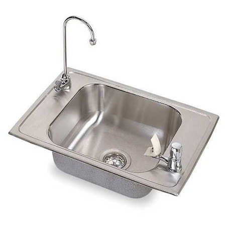 Drop-In Sink, Drop-In Mount, 2 Hole, 15-3/4