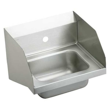 Wall Mount, 1 Hole, Not Applicable, Silver, Hand Wash Sink MPN:CHS1716LRS1