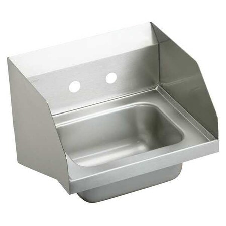 Wall Mount, 2 Hole, Not Applicable, Silver, Hand Wash Sink MPN:CHS1716LRS2