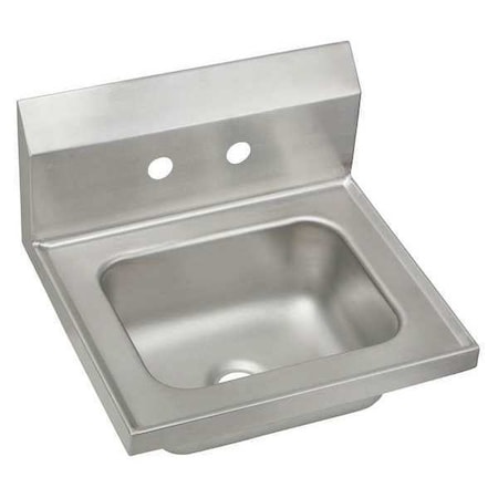 Wall Mount, 2 Hole, Not Applicable, Silver, Hand Wash Sink MPN:CHSB17162