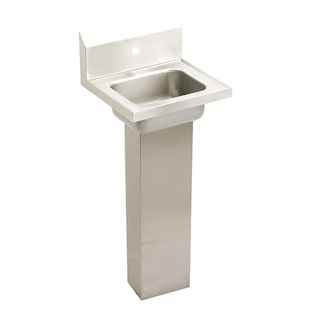 Wall Mount, 1 Hole, Not Applicable, Silver, Hand Wash Sink MPN:CHSP17161
