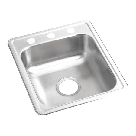 Bar Sink 14 in x 15-3/4 in, 3, Top Mount MPN:D117213