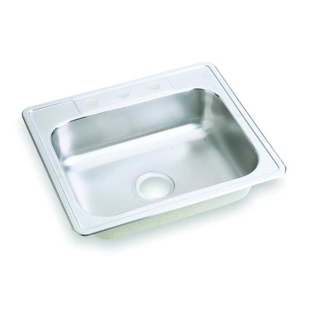Drop-In Sink, 3 Hole, 21