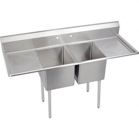 Sink, Scullery Mount, 1 Set, On Center Hole, Left Bowl 20