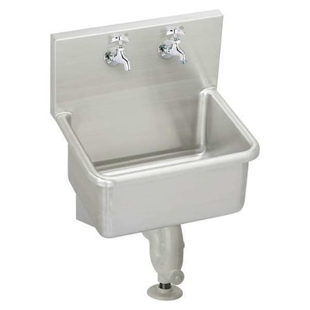 Utility Sink Kit 22 in x 16 in, 1, 2, Wall, Stainless Steel MPN:ESS2520C