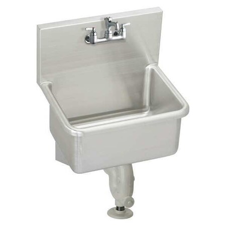 Utility Sink Kit 22 in x 16 in, 1, 2, Wall, Stainless Steel MPN:ESSB2520C