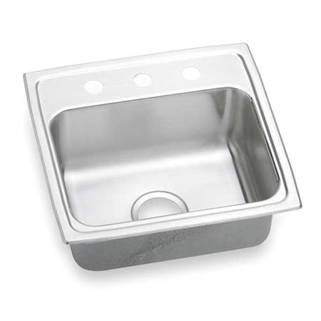 Drop-In Sink, 3 Hole, 16