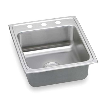 Drop-In Sink, 3 Hole, 16