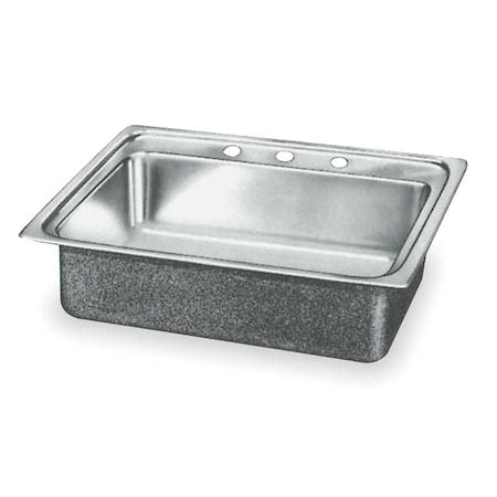 Drop-In Sink, Drop-In Mount, 3 Hole, 18