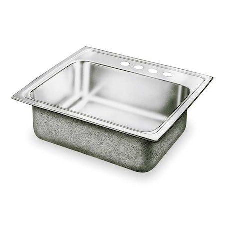 Drop-In Sink, 4 Hole, 21