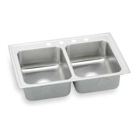 Drop-In Sink, Drop-In Mount, 4 Hole, 12