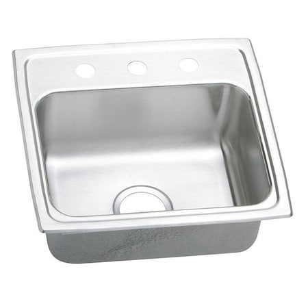 Drop-In Sink, 3 Hole, 16