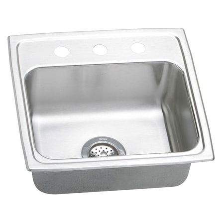 Drop-In Sink, 3 Hole, 16