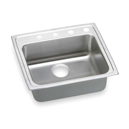 Drop-In Sink, 4 Hole, 21