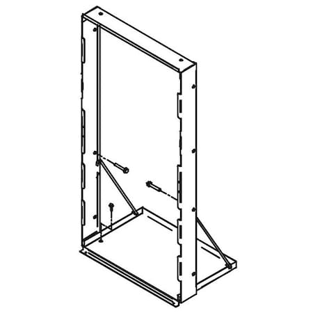 Accessory-Mounting Frame, 0 Hole, Galvanized Steel Finish MPN:MFWS100
