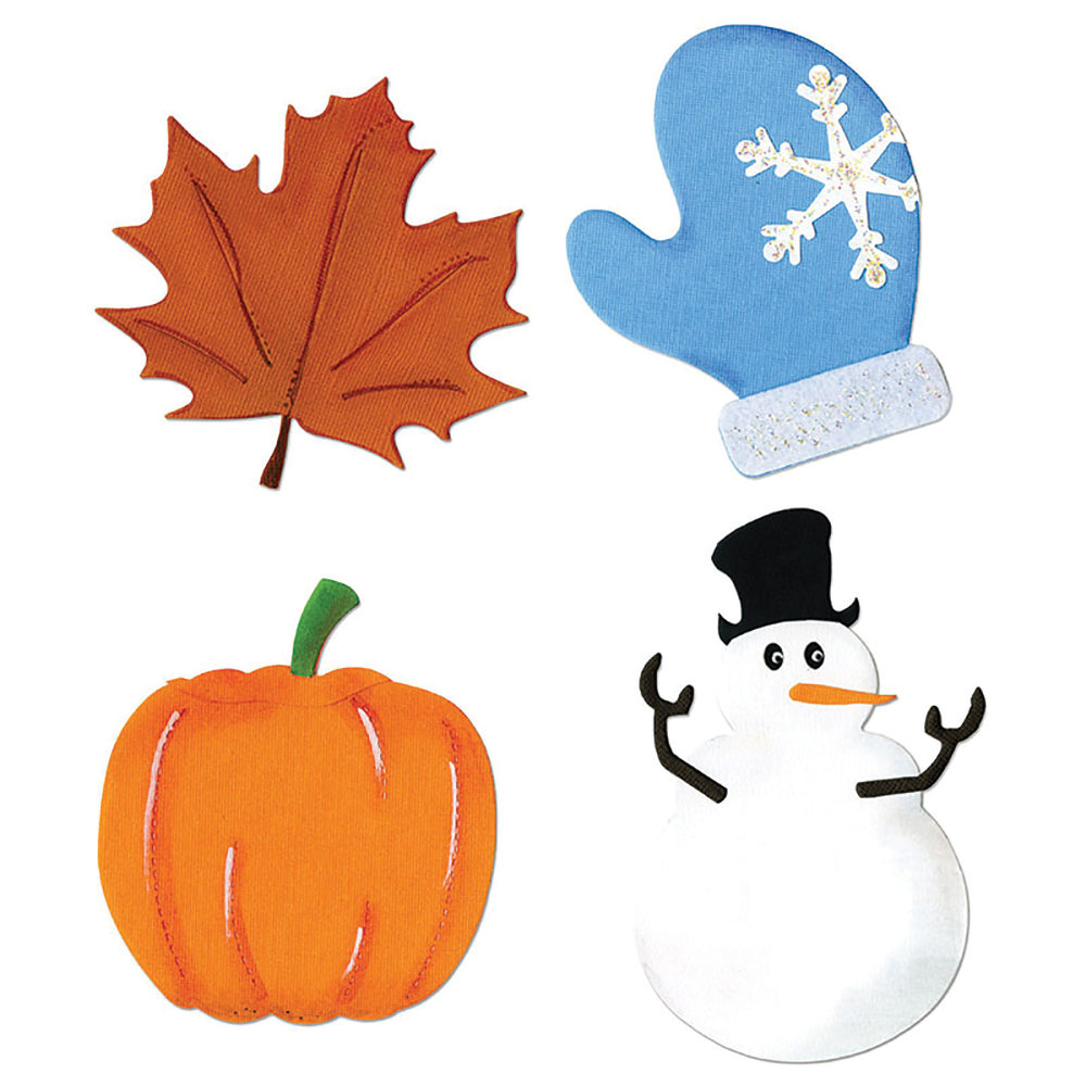 Sizzix SuperStar Seasonal 4-Die Set MPN:ELLA10415