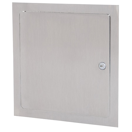 Dry Wall Access Door, 12x12, Stainless Steel W/ Cylinder Lock MPN:DW12X12SS-CL