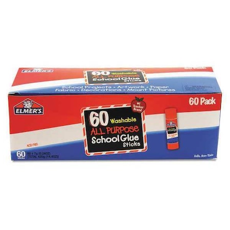 Glue Stick, All Purpose School, Clear, PK60 MPN:E501