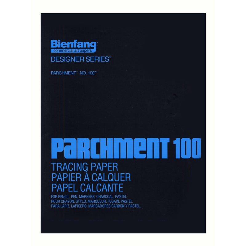 Bienfang Parchment 100 Tracing Paper, 14in x 17in, Pad Of 100 Sheets MPN:240242