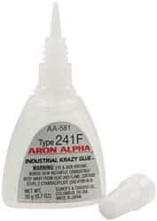 Adhesive Glue: 0.7 oz Bottle, Clear MPN:AA-581