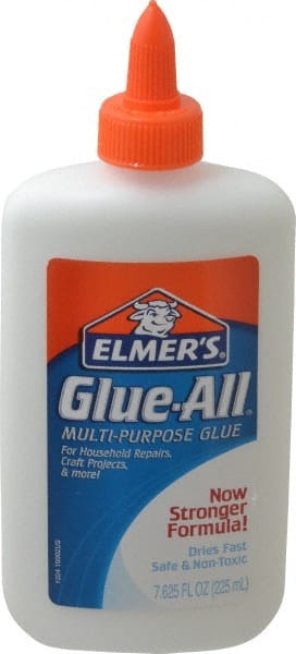 All Purpose Glue: 7.61 oz Bottle, White MPN:E1324
