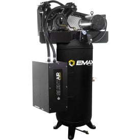 EMAX® Single-Stage Stationary Air Compressor Vertical 60 Gallon Cap. 5 HP 19 CFM 1PH 230V ESS05V060V1
