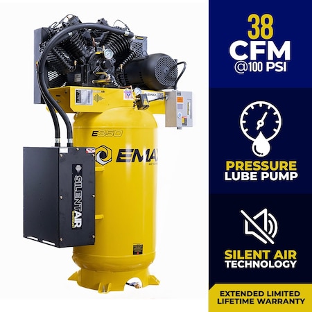ES 10HP Vertical 80 Gallon Air Compressor 1-PH MPN:ES10V080V1