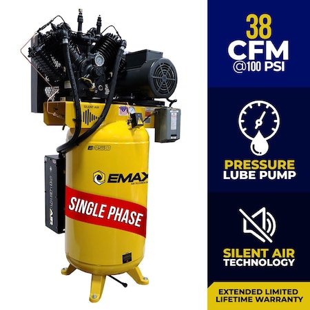 ESP 10HP Vertical 80 Gallon Air Compressor, 1 Phase MPN:ESP10V080V1