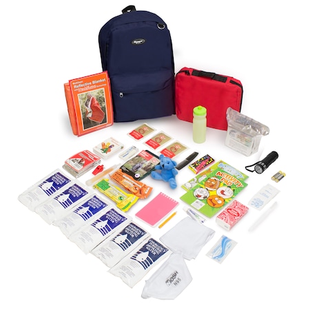 Keep-Me-Safe Children's Survival Kit, Navy Backpack MPN:864-N