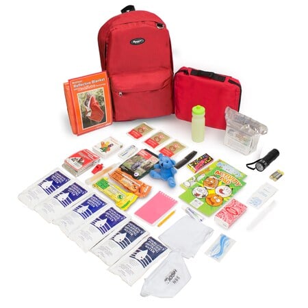 Keep-Me-Safe Children's Survival Kit, Red Backpack MPN:864-R