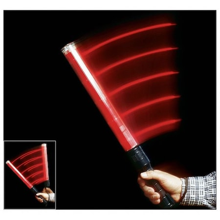 LED Traffic Baton, No Stand, Red, 72 hr MPN:2000