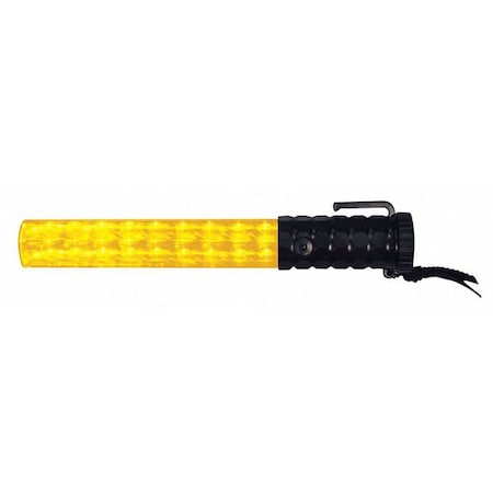 LED Safety Baton, Red/Amber, ABS Plastic, 13 1/2 in Length MPN:2020
