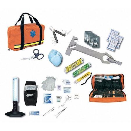 Survival Kit, Nylon Cordura 66 Components, 1 People Served MPN:471