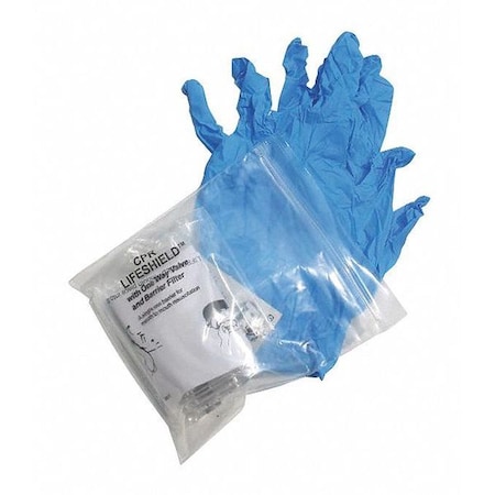 CPR Kit Refill, Plastic Bag, 4 Components, 1 People Served MPN:475